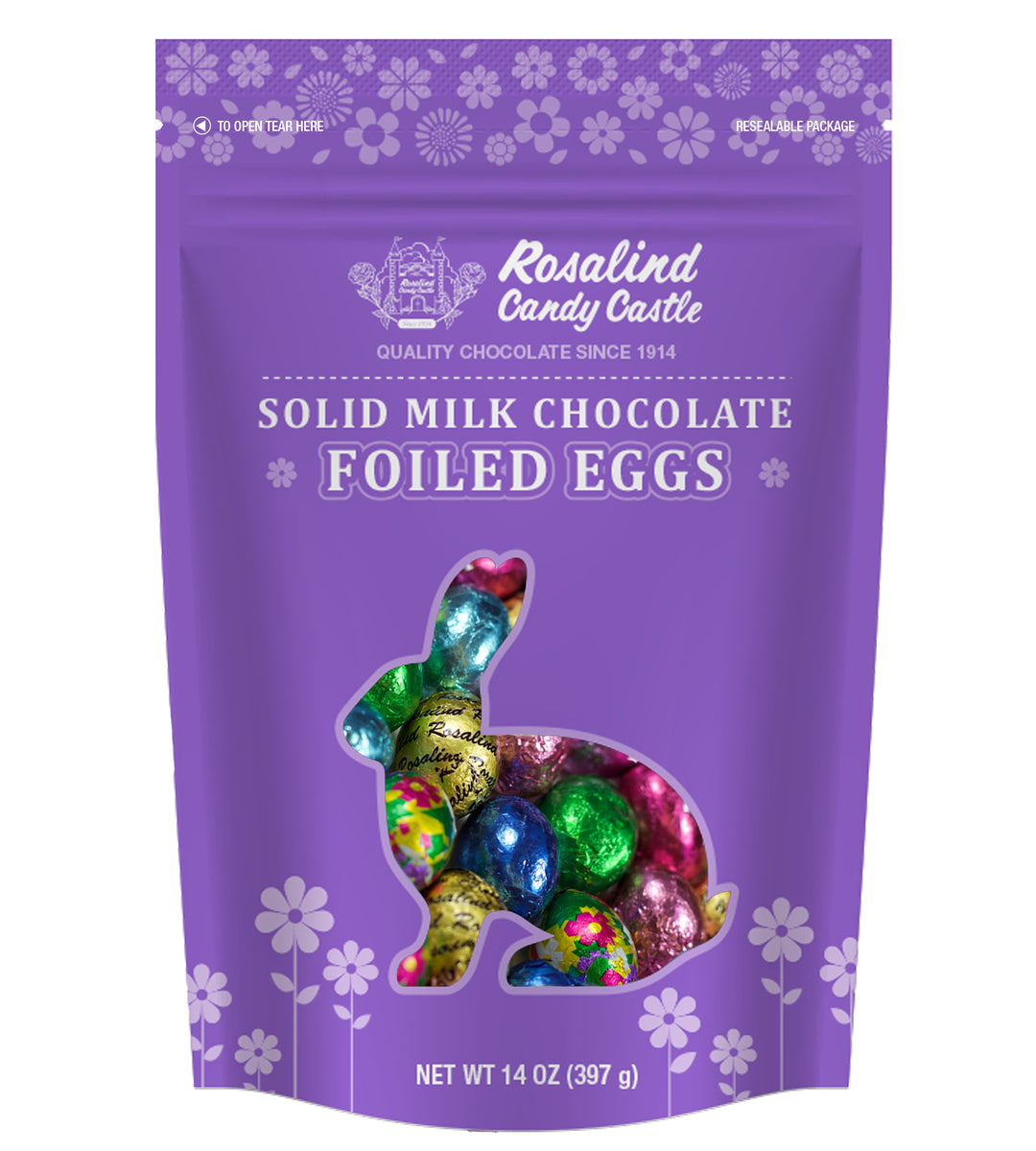 Solid Chocolate Miniature Foiled Eggs - Rosalind Candy Castle Fundraising Page